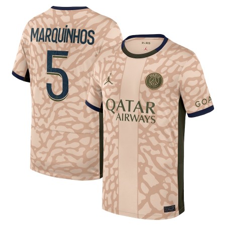 Nogometni Dres Paris Saint-Germain Lucas Marquinhos 5 Jordan Četvrta 2023-24 Nogometni Dres Paris Saint-Germain Lucas Marquinhos 5 Jordan Četvrta 2023-24